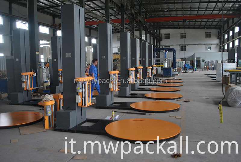 Macchina da pallet completamente automatico per pallet per pallet per imballaggio elastico wrapper pallet in vendita